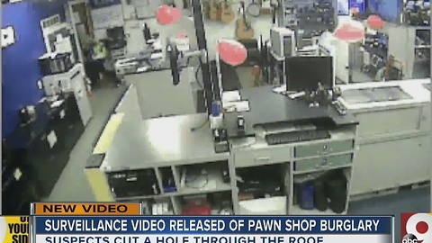 Surveillance video released of pawn shop burglary