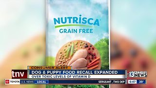 Dog food recall expanded