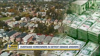 Overtaxed homeowners in Detroit demand answers