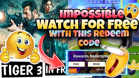 How To Watch Tiger 3😱 For Free | In Free Fire New Event ||