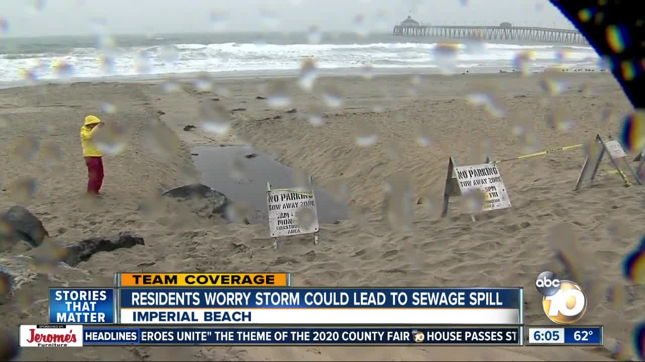 Imperial Beach residents worry storm could lead to sewage spill