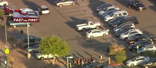 Teachers rallying outside high schools