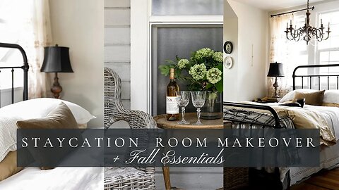 Staycation Room Makeover + Porch Fall Essentials