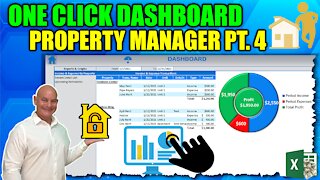 Learn How To Create This Excel One-Click Dashboard From Scratch [Property Manager Pt. 4 + Download]