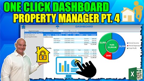 Learn How To Create This Excel One-Click Dashboard From Scratch [Property Manager Pt. 4 + Download]