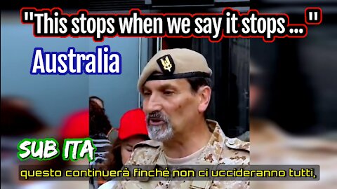 Australia: "This stops when we say it stops or.. " [SUB-ITA]
