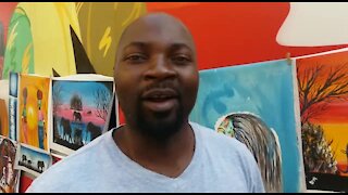 SOUTH AFRICA - Johannesburg - Africa Day - Sculptor Idriss Kalonga (Video) (HAn)