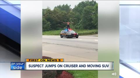 Man arrested after throwing chairs through McDonald's window, jumping on sheriff's cruiser