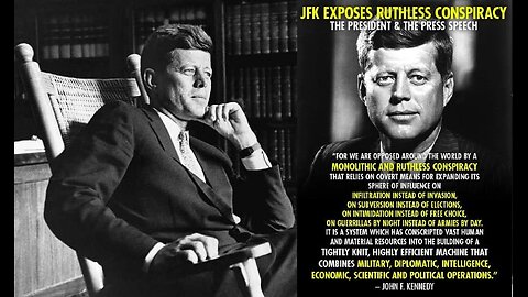 Discurso de John Kennedy contra as Sociedades Secretas (legendado)