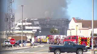 1 injured in fire aboard ship at Naval Base San Diego