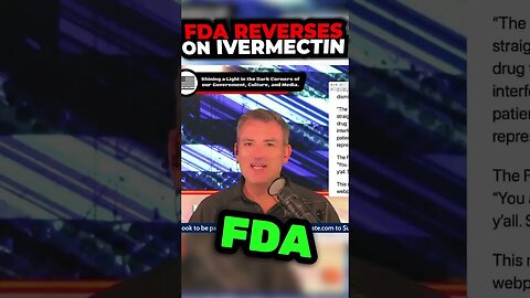 FDA Reverses on Ivermectin #VAX #FDA #BigPharma