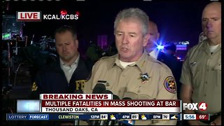 Press conference: Mass shooting at California bar