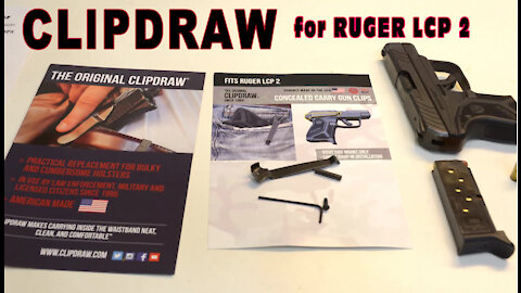 Clipdraw Installation For Ruger LCP 2 by Wapp Howdy