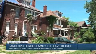 'It really hurts.' Detroit family forced to leave rented home after balcony crashes down