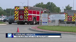 Two-alarm fire reported at Ford plant in Sterling Heights