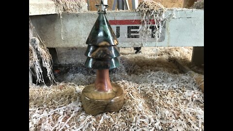 Woodturning a Christmas Tree using a duplicator