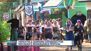Attendee at Renaissance Festival diagnosed with Hepatitis A, vaccination urged