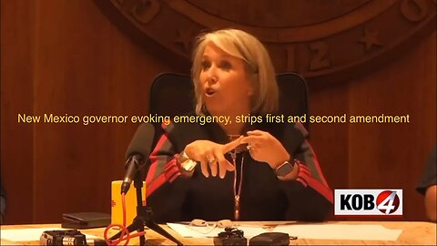 New Mexico governor evoking emergency, and strips first and second amendment from the public. #nmgov