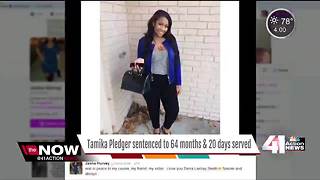 Tamika Pledger sentenced to 5+ years in prison