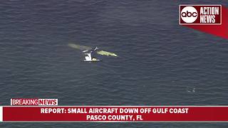 Small aircraft crashes off the Gulf coast, killing one person