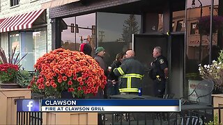 Fire breaks out at Clawson Grill in downtown Clawson