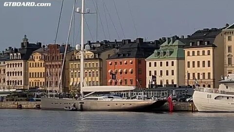 Massive €45 m "Pink Gin" 175" yacht in Old Town, Stockholm, Sweden Carbon Composite sloop-rigged