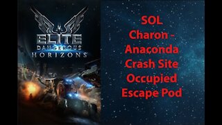 Elite Dangerous: Permit - SOL - Charon - Anaconda Crash Site - Occupied Escape Pod - [00030]