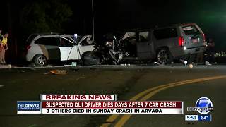 Driver in Arvada crash that killed 3 dies