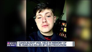 Candlelight vigil held in memory of 15-year-old killed by electrocution