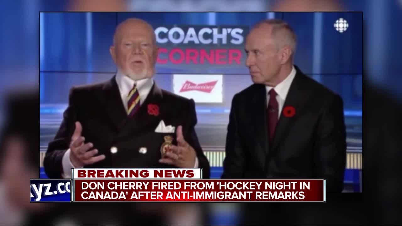 Don Cherry fired from Sportsnet, Hockey Night In Canada