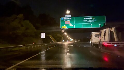 Pacific Motorway Drive during Cyclone || QLD - Australia