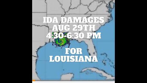 IDA DAMAGES & UPDATES - AUG 29, 2021 4:30-6:30 PM