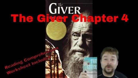 The Giver Chapter 4 Reading for Fluency with Comprehension Questions for Class Worksheet Included