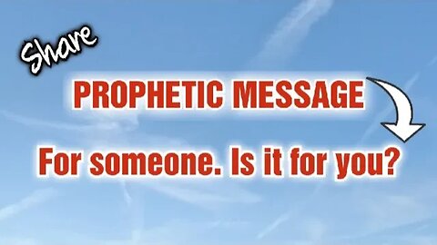 PROPHETIC MESSAGE- IS THIS FOR YOU? #share #jesus #faith #message #prophet