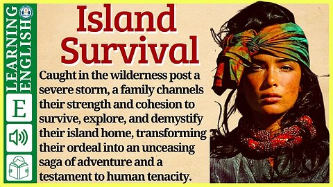 Learn English through Story ⭐ Level 3 – Island Survival – Graded Reader | WooEnglish