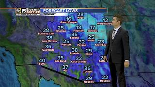 Chilly day ahead for Phoenix area