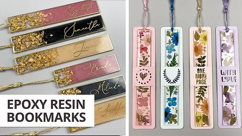 EPOXY RESIN BOOKMARK COMPILATION