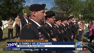 A family of strangers honors a fallen hero