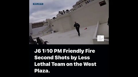 How the police started the J6 riot PT. 6 1:10 PM FF Second Shots by L L Team on the West Plaza.