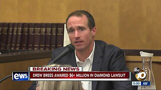 Drew Brees awarded $6+ million in diamond lawsuit