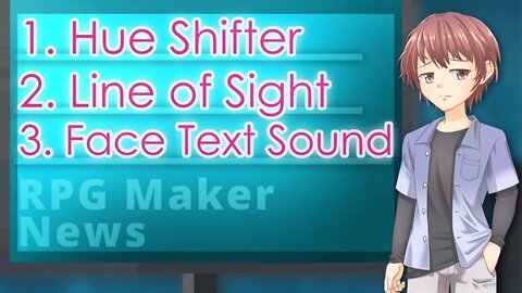 Player Line of Sight, Dynamic Battler Color Change, Face to Text Sound | RPG Maker News #161