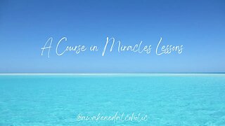 Lesson 137 A Course in Miracles #acim #acourseinmiracles #healing