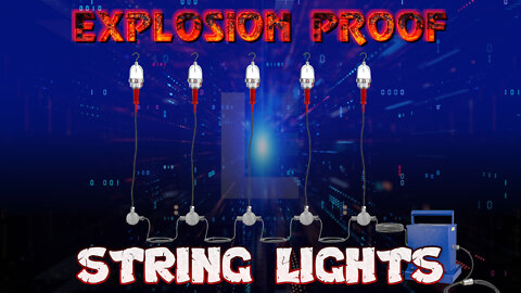 Explosion Proof String Lights - 5 X 100 Watt Lights - Class I Division 1 - Includes Transformer
