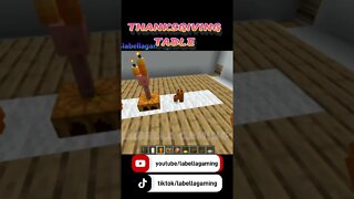 Minecraft: Thanksgiving Table Idea
