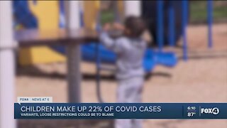 More than 22% of new COVID-19 cases nationwide are children