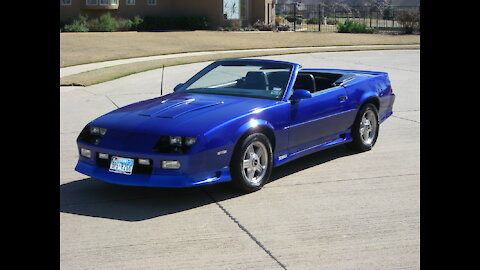 1991 Chevrolet Camaro Z28 350 TPI Auto Convertible Blue