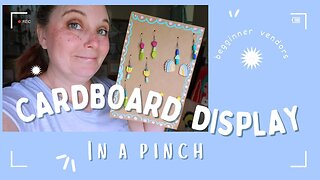 CARDBOARD VENDOR DISPLAY IN A PINCH beginners diy Art