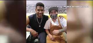 Usher spotted at Esther's Kitchen in Las Vegas