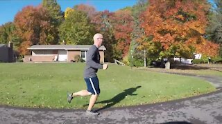 Ohio dad running first marathon to raise money for Akron hospital where son receives cancer treatment