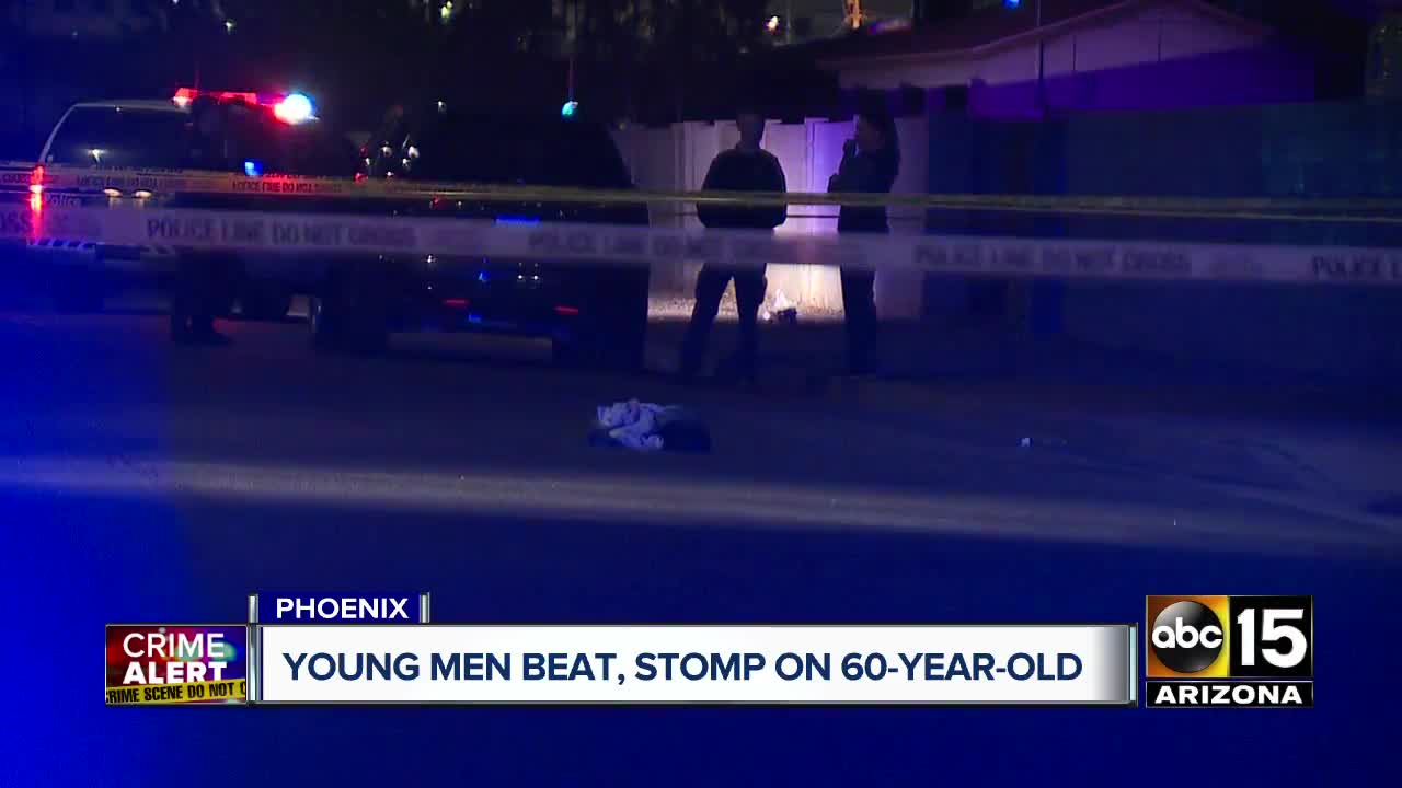 Young men beat, stomp on 60-year-old in Phoenix